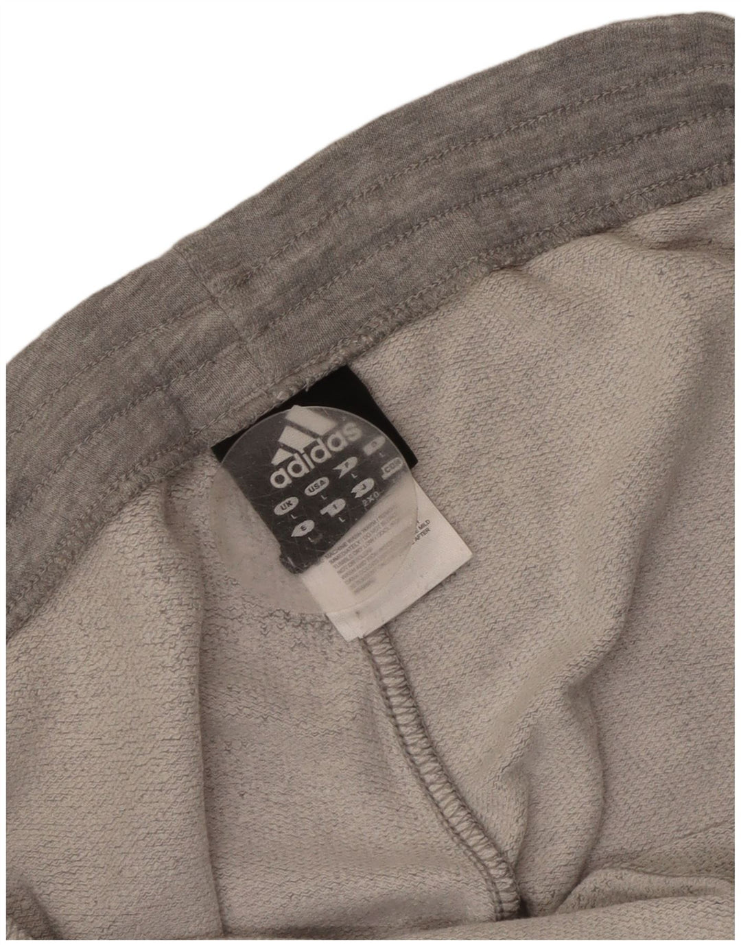 Adidas Mens Tracksuit Trousers Joggers Large Grey Cotton