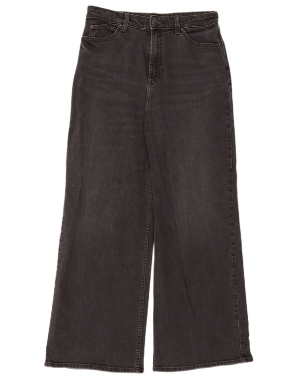 Lee Womens High Waist Flared Jeans W30 L28 Black Cotton