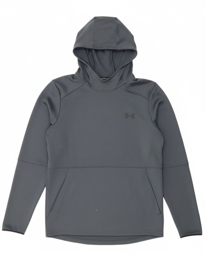 Under Armour Mens Hoodie Jumper Small Grey Polyester