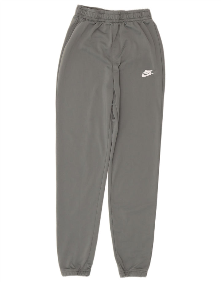 NIKE Boys Tracksuit Trousers Joggers 13-14 Years XL Grey Polyester