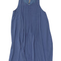 Zara Womens Sleeveless A-Line Dress UK 10 Small Blue
