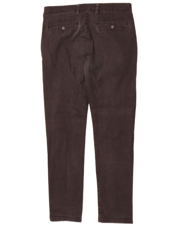 Marks & Spencer Mens Skinny Chino Trousers W32 L31 Black Cotton