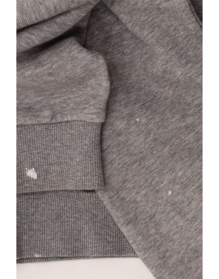 Puma Womens Tracksuit Top Jacket UK 10 Small Grey Cotton