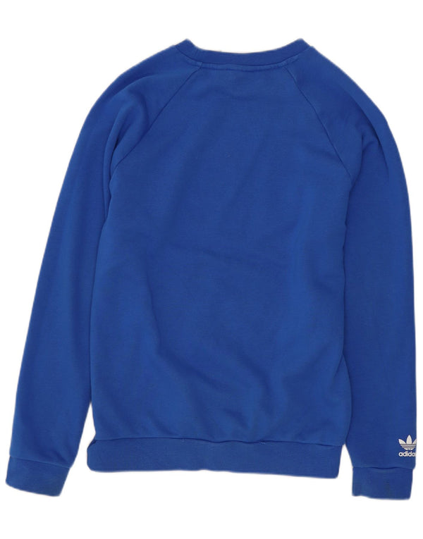 Adidas Boys Graphic Sweatshirt Jumper 11-12 Years Blue Crosta