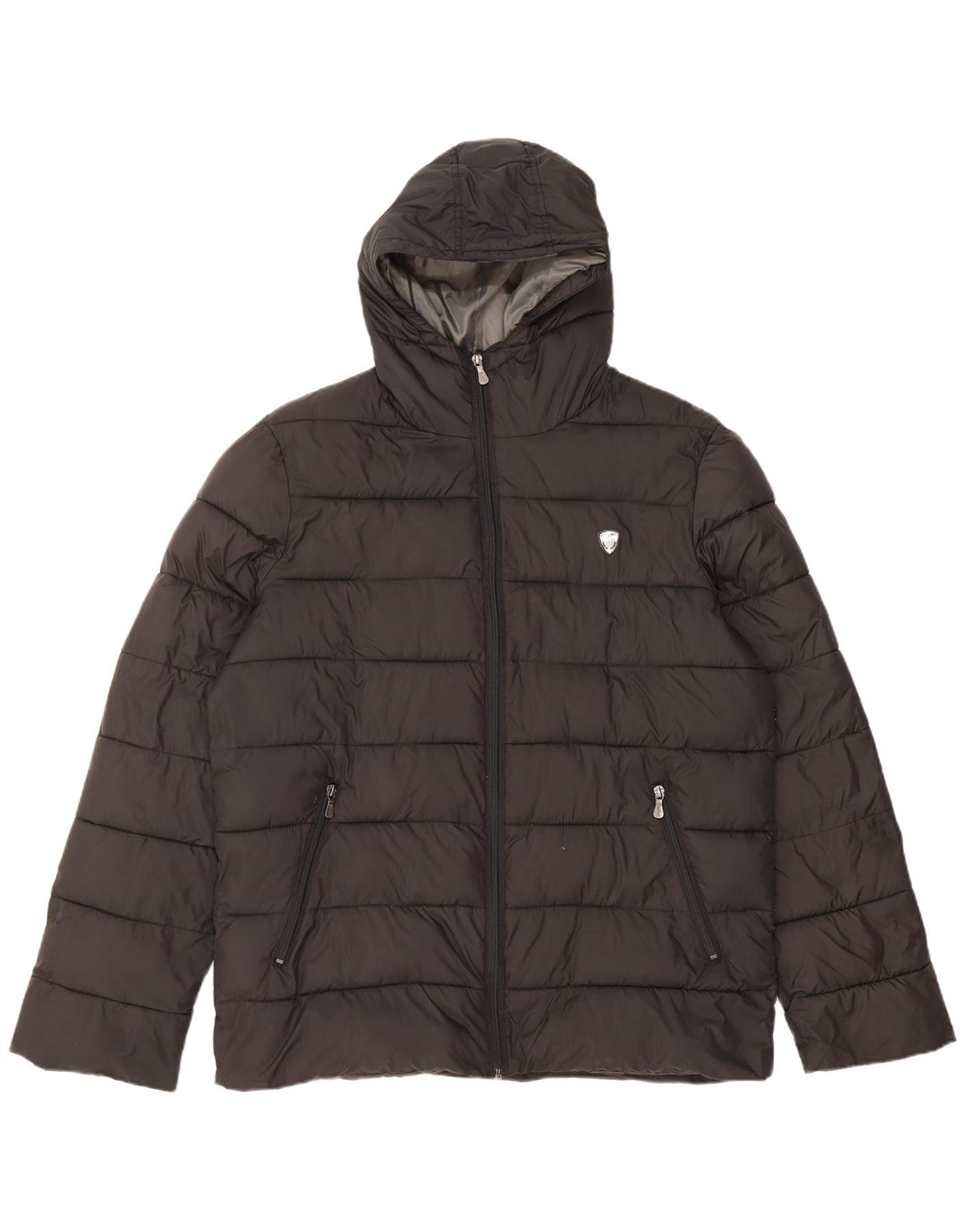 Lotto Mens Hooded Padded Jacket UK 44 2XL Black Polyester