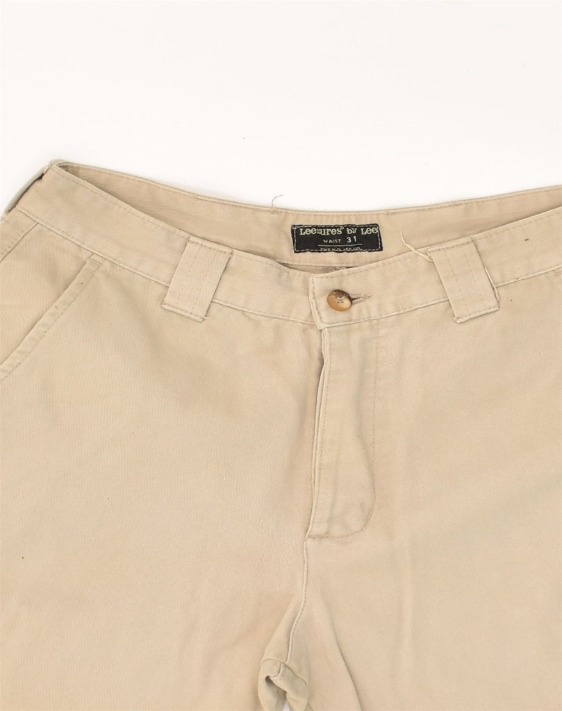 LEESURES BY LEE Mens Straight Cargo Trousers W31 L32 Beige Cotton | Vintage Leesures By Lee | Thrift | Second-Hand Leesures By Lee | Used Clothing | Messina Hembry 