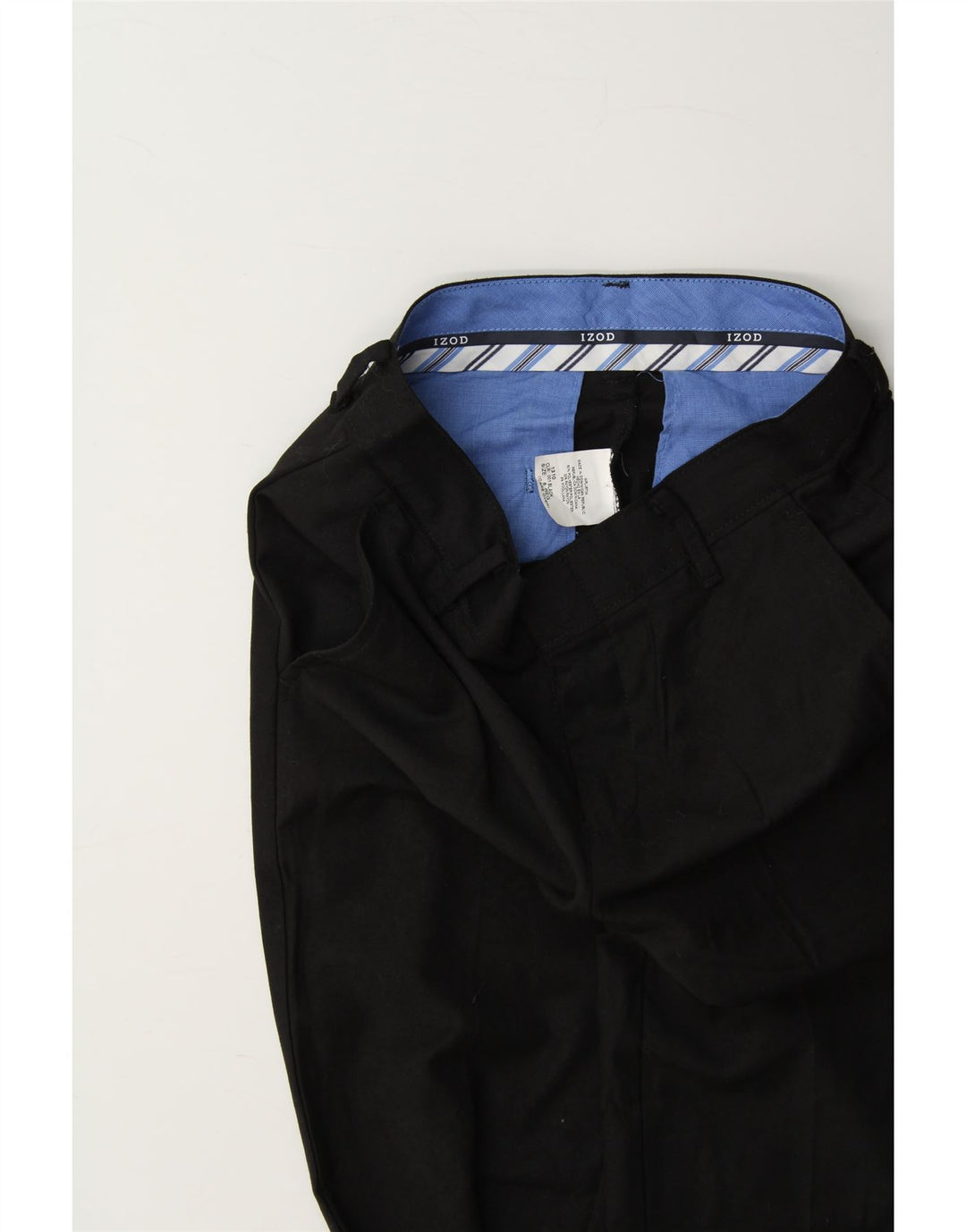 IZOD Boys Straight Chino Trousers 7-8 Years W26 L23 Black Polyester Vintage Izod and Second-Hand Izod from Messina Hembry 