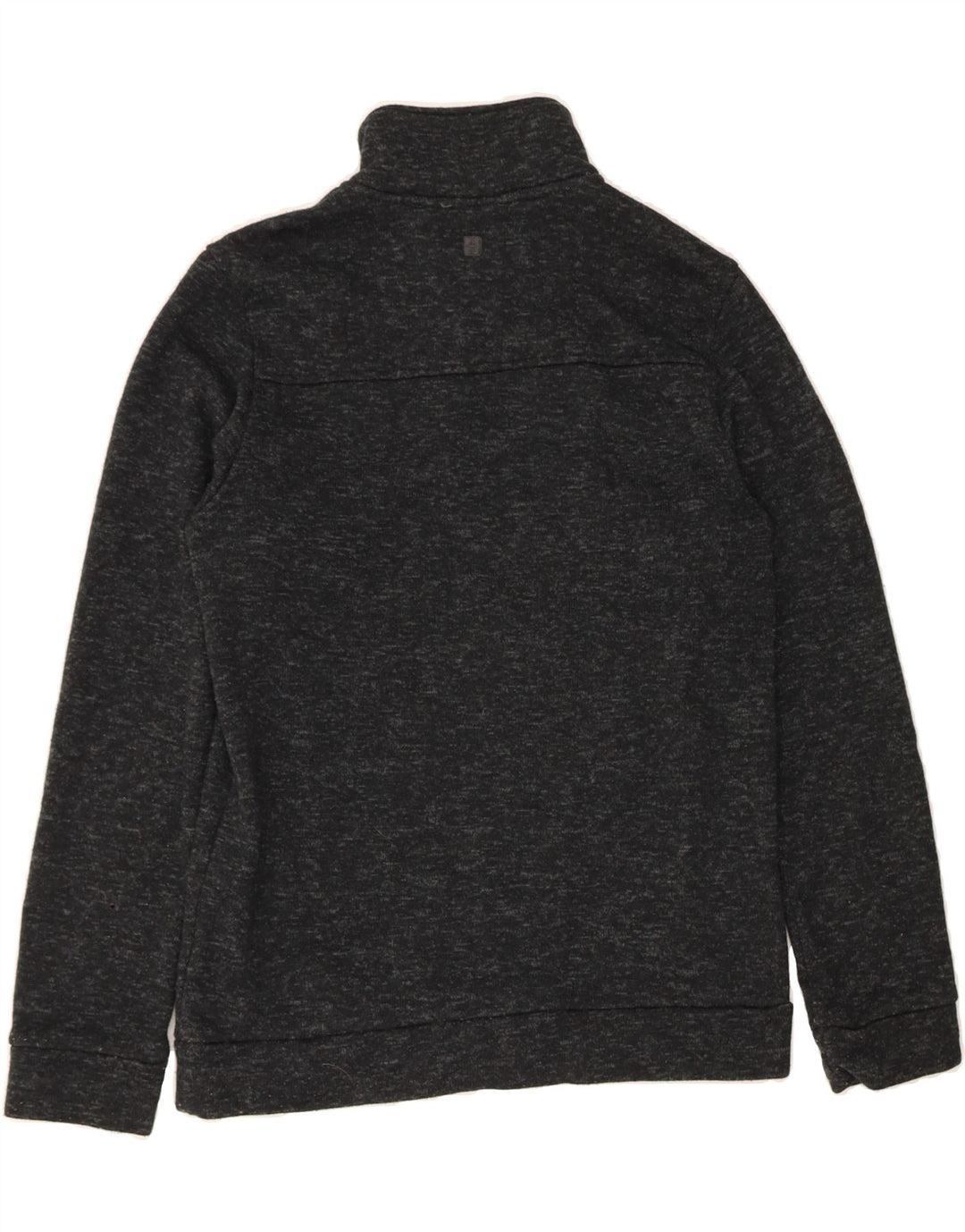 MOUNTAIN WAREHOUSE Mens Zip Neck Sweatshirt Jumper XS Black Flecked Vintage Mountain Warehouse and Second-Hand Mountain Warehouse from Messina Hembry 