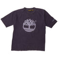 TIMBERLAND Mens Graphic T-Shirt Top Large Navy Blue Cotton