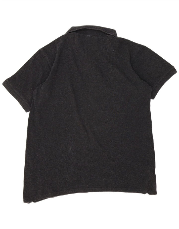 Reebok Mens Polo Shirt Large Grey Cotton