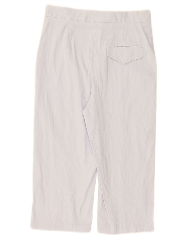 Zara Womens Capri Trousers Small W26 L17 Blue