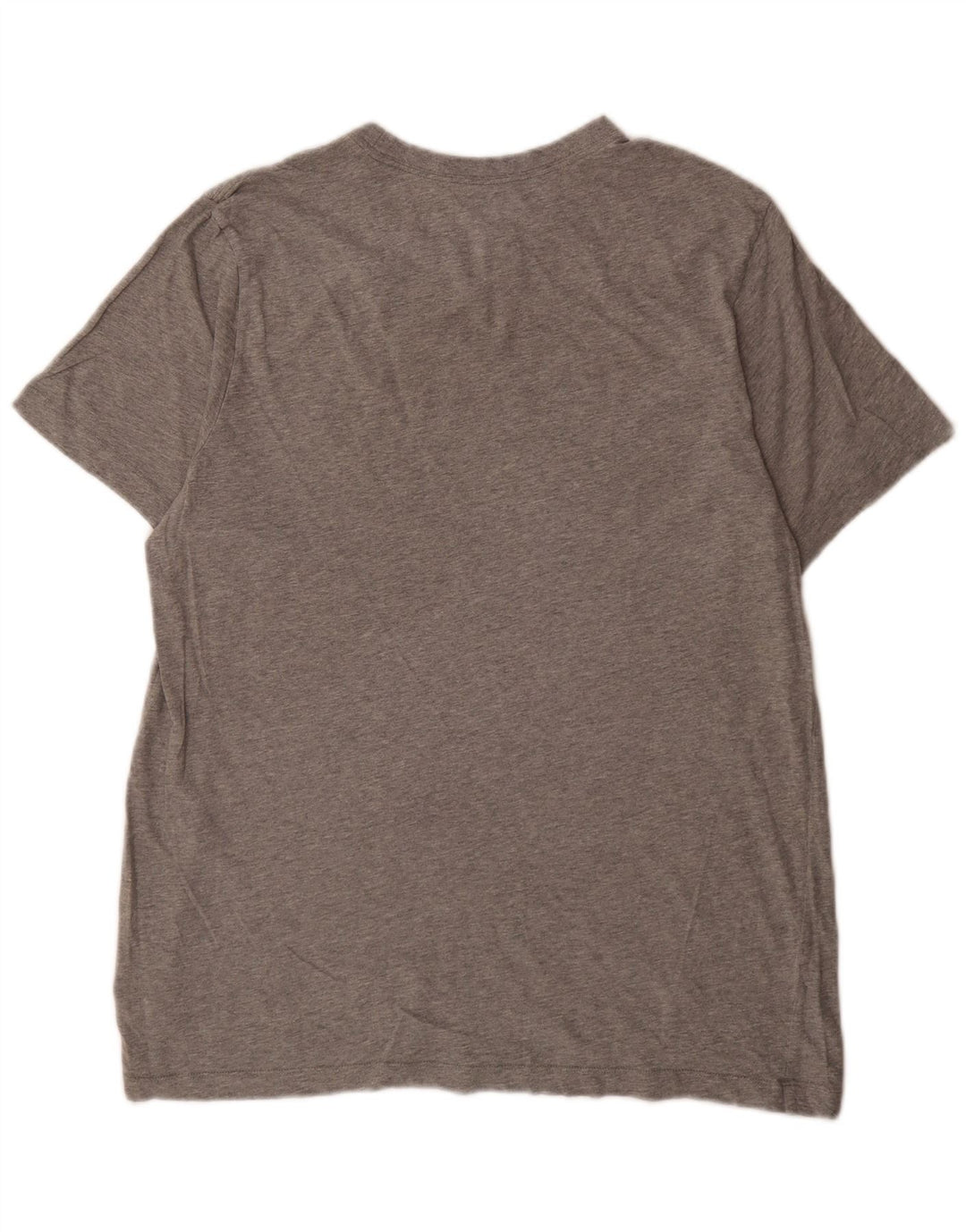 Nike Mens Swoosh Graphic T-Shirt Top Large Grey Cotton