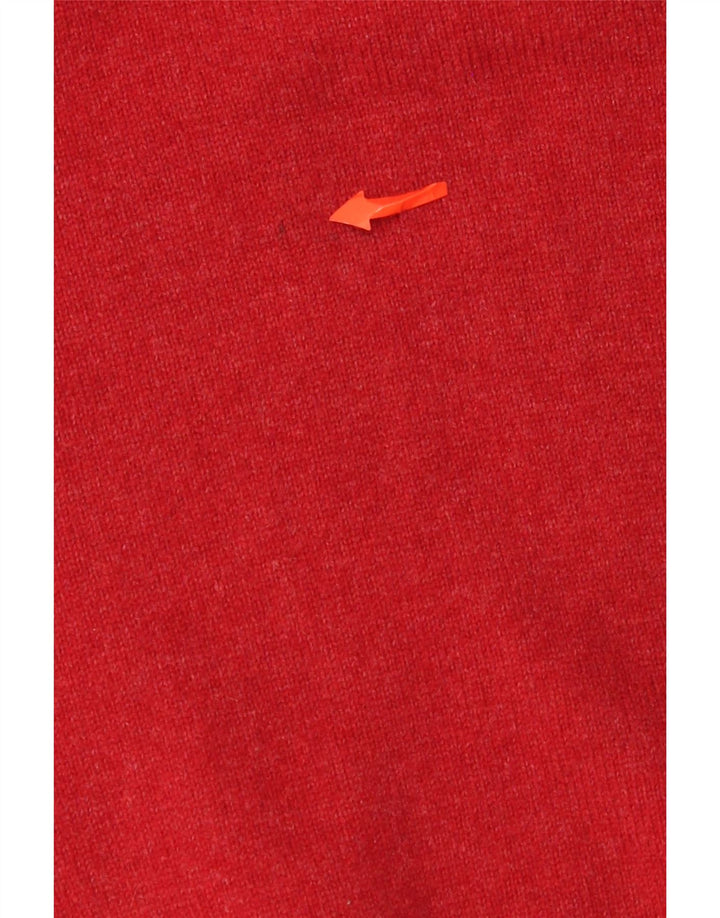 Lyle & Scott Mens Heritage V-Neck Jumper Sweater Large Red