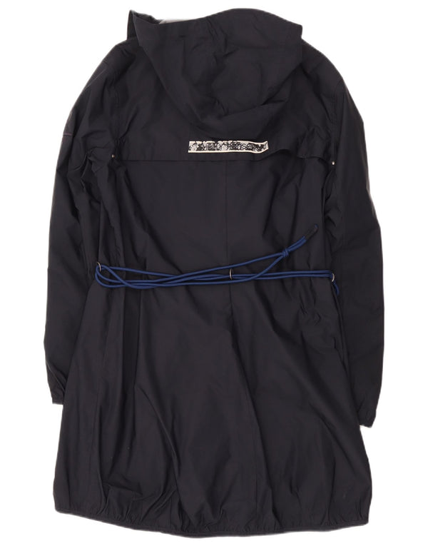 Helly Hansen Womens Hooded Raincoat UK 16 Large Black Polyester