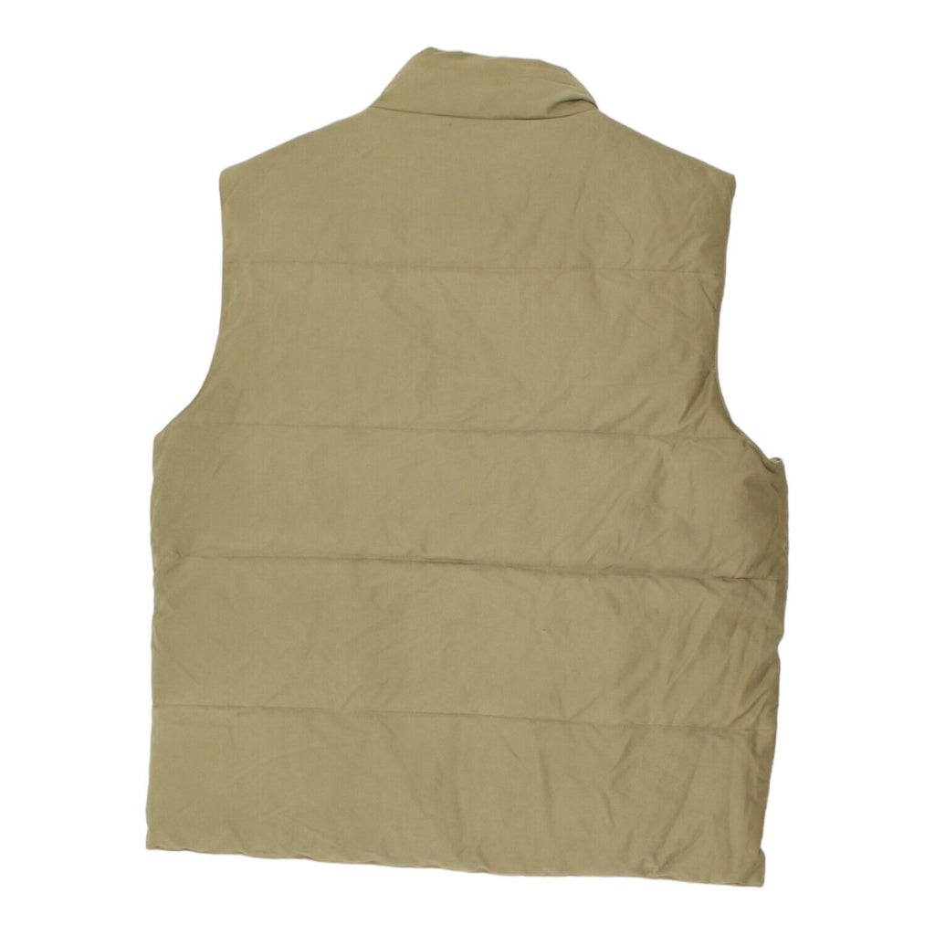 Goose & Gander Mens Reversible Beige Padded Gilet | Vintage Designer Sleeveless | Vintage Messina Hembry | Thrift | Second-Hand Messina Hembry | Used Clothing | Messina Hembry 