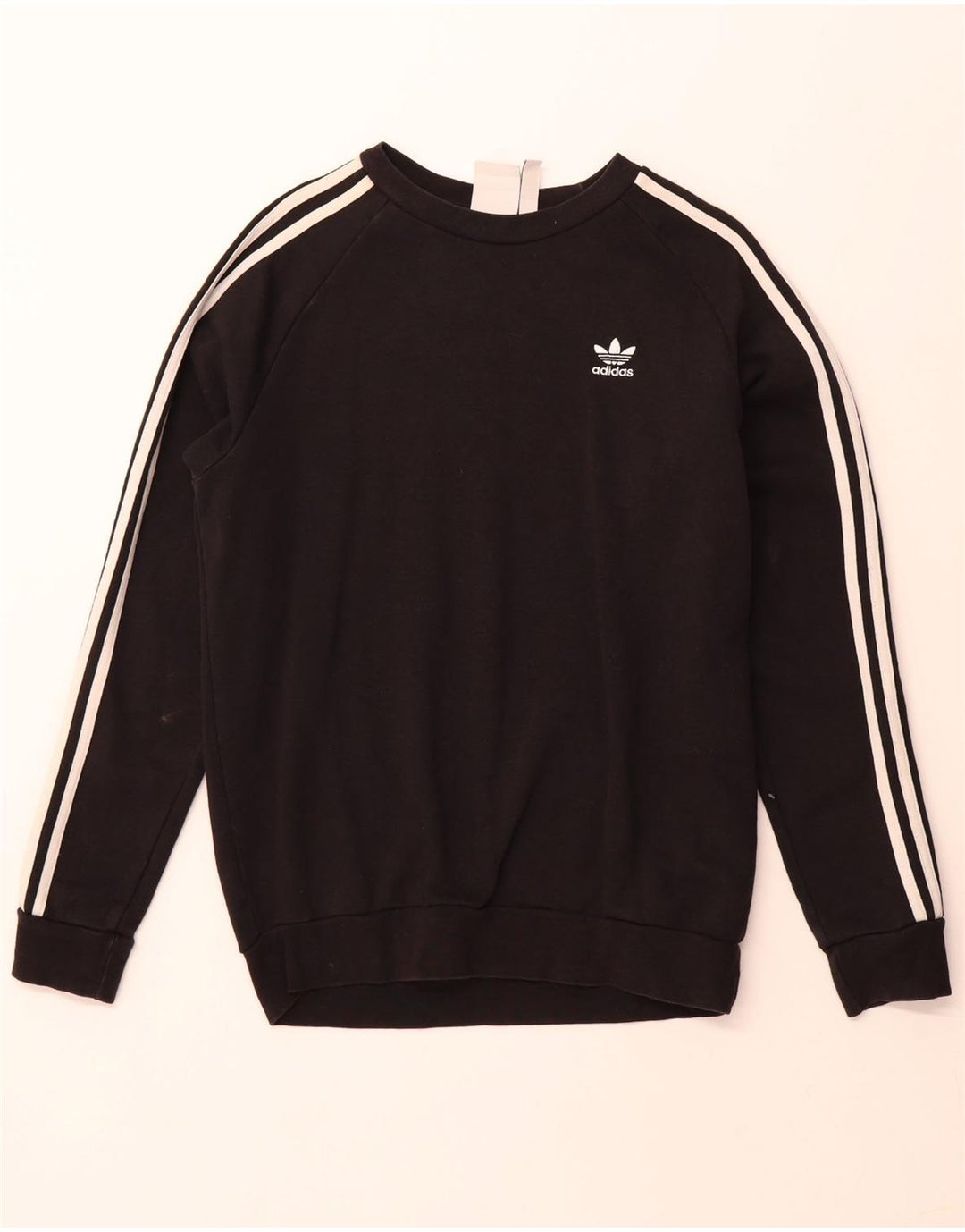 ADIDAS Mens Sweatshirt Jumper Small Black Cotton