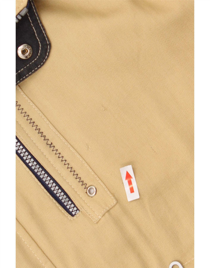 Wampum Mens Utility Jacket UK 38 Medium Beige Cotton