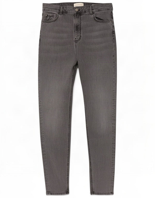 Marks & Spencer Womens High Waist Skinny Jeans UK 16 Large W32 L30 Grey