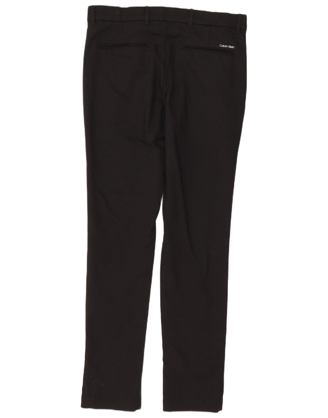 Calvin Klein Mens Slim Chino Trousers  W32 L32 Black