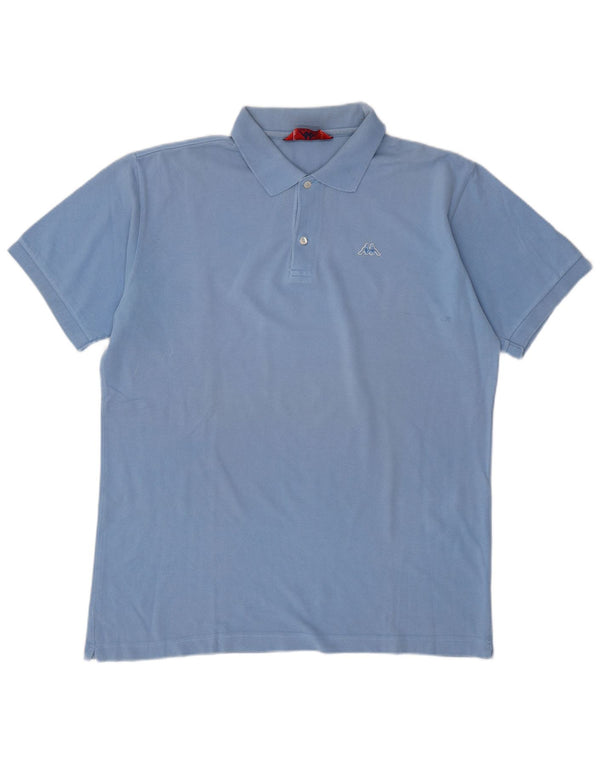KAPPA Mens Polo Shirt XL Blue Cotton