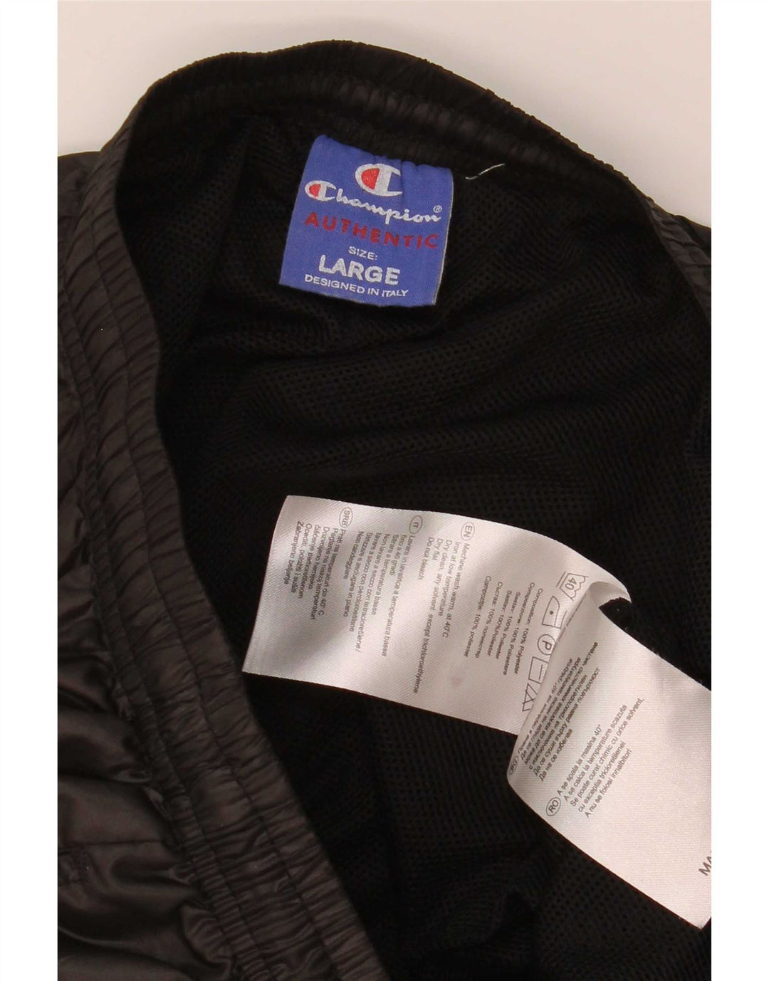 Champion Womens Tracksuit Trousers Joggers UK 14 Large Black Polyester
