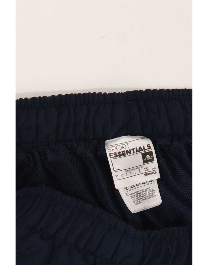 Adidas Mens Climalite Sport Shorts Large Navy Blue Polyester