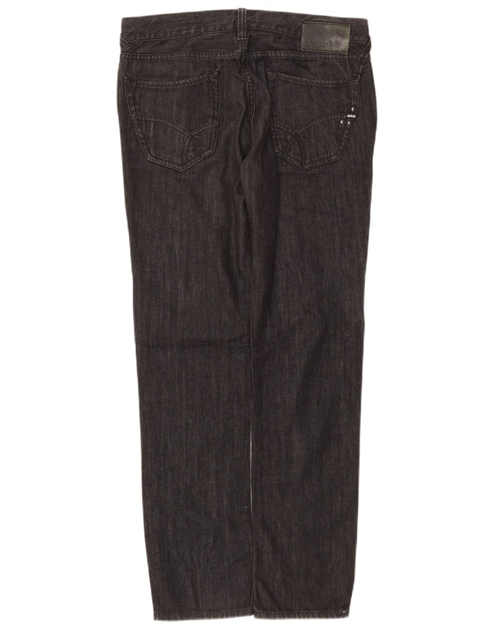 Gas Mens Straight Jeans W33 L34 Grey Cotton