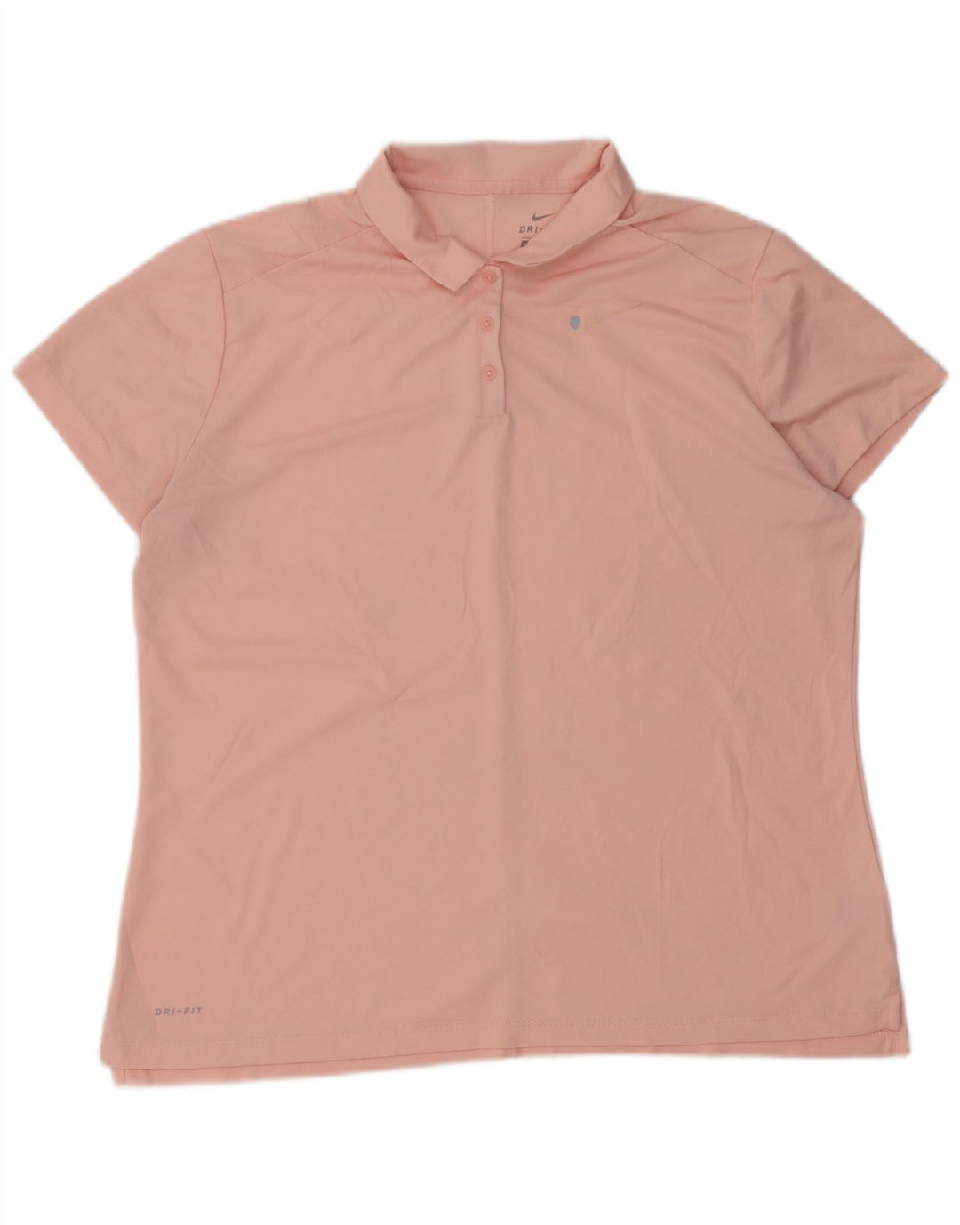 NIKE Womens Dri Fit Polo Shirt UK 18 XL Pink Polyester