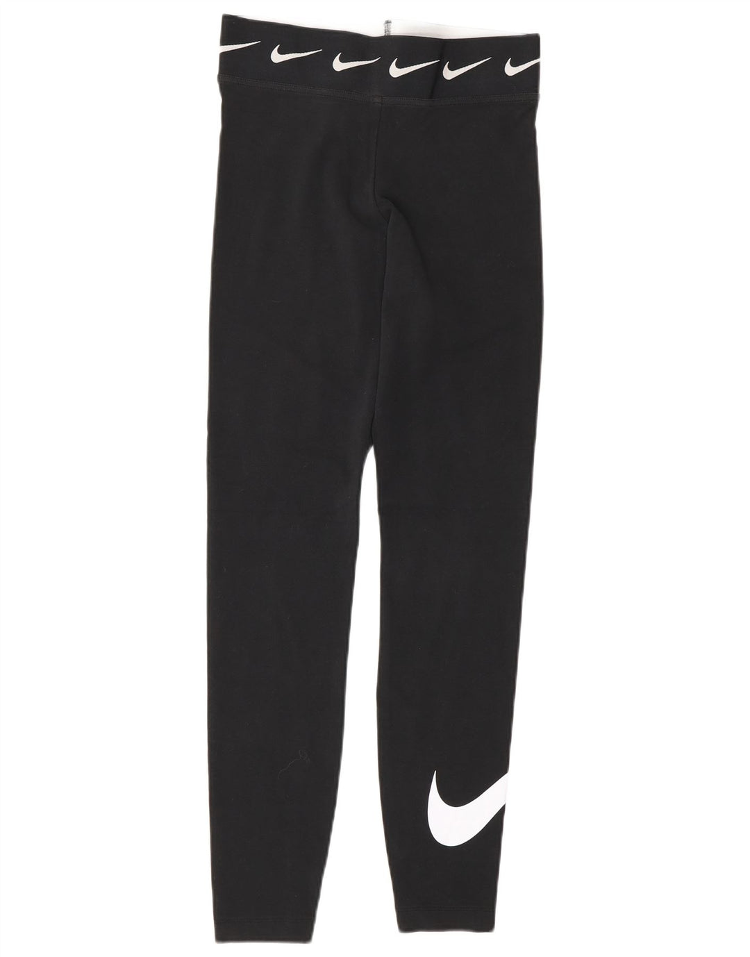 Nike Womens Graphic Leggings UK 10 Small Black Cotton