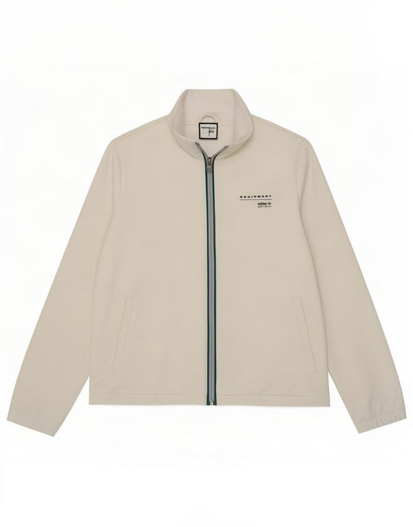 Adidas Womens Oversized Tracksuit Top Jacket UK 6 XS White Polyester