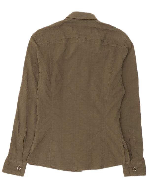 Bikkembergs Mens Shirt Large Khaki Polyester