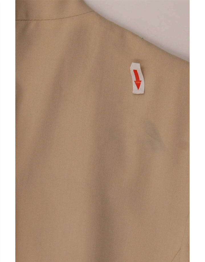 Marks & Spencer Womens Open Blazer Jacket UK 20 2XL Beige Polyester