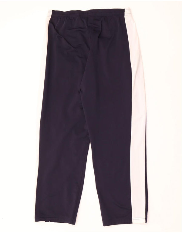 Puma Mens Tracksuit Trousers Large  Navy Blue Colourblock Polyester