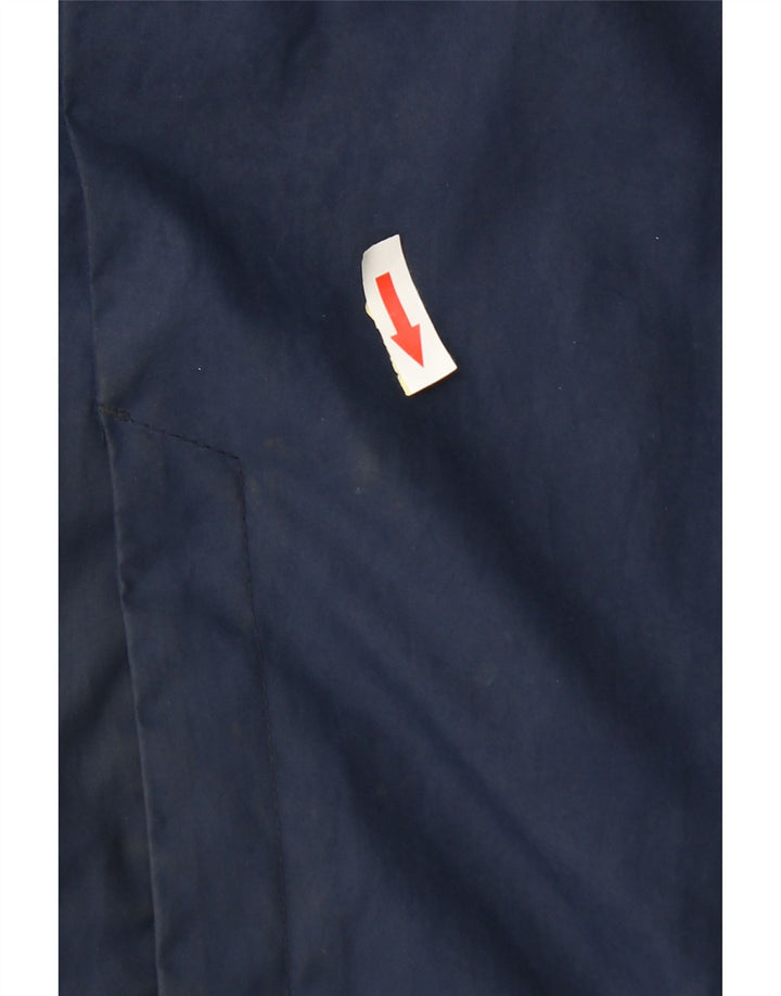 Nike Mens Hooded Padded Coat UK 38 Medium Navy Blue Polyester