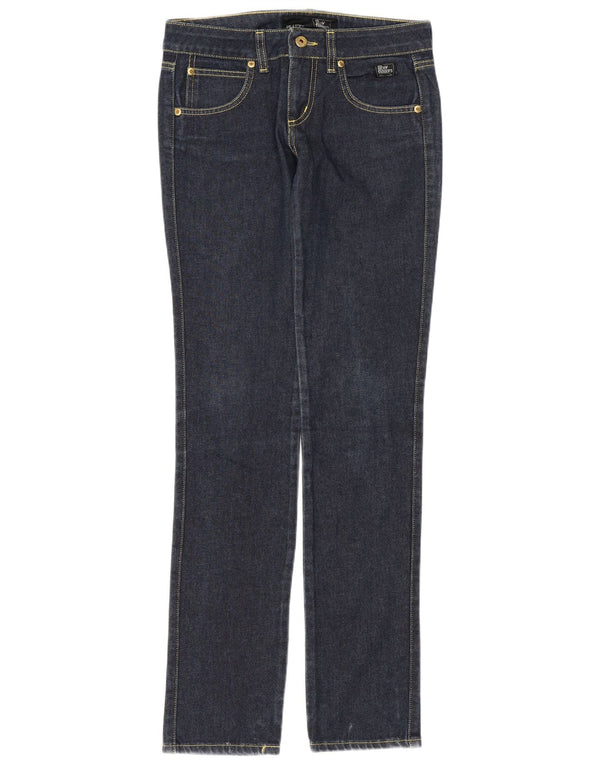 Roy Rogers Womens De Luxe Slim Jeans IT 38 XS W24 L32 Navy Blue Cotton