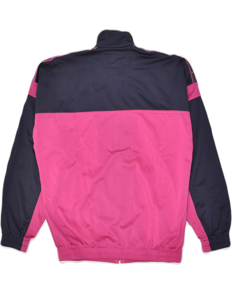 DIADORA Womens Tracksuit Top Jacket UK 18 XL Pink Colourblock Polyester | Vintage Diadora | Thrift | Second-Hand Diadora | Used Clothing | Messina Hembry 