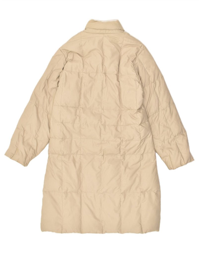 SERGIO TACCHINI Womens Padded Coat UK 16 Large Beige Polyester | Vintage Sergio Tacchini | Thrift | Second-Hand Sergio Tacchini | Used Clothing | Messina Hembry 