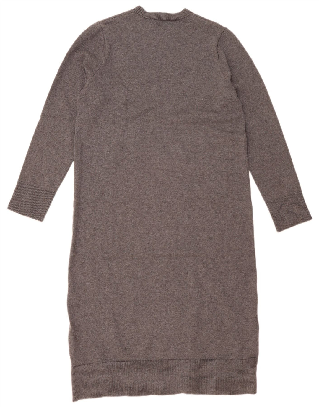 ZARA Womens Jumper Dress UK 14 Large Grey Viscose