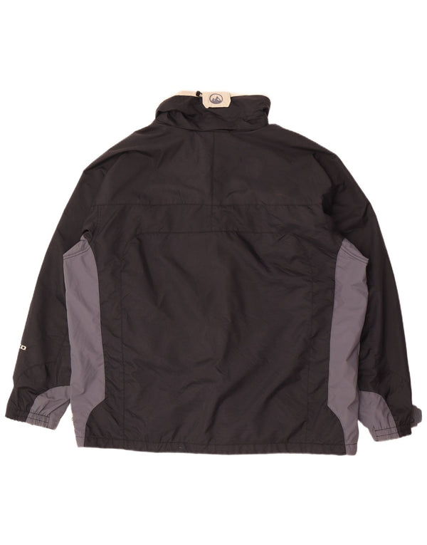 Columbia Mens Interchange Hooded Windbreaker Jacket UK 40 Large Black