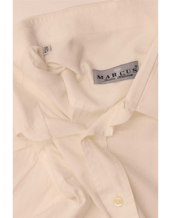 Marcus Mens Shirt Size 19 47 3XL White