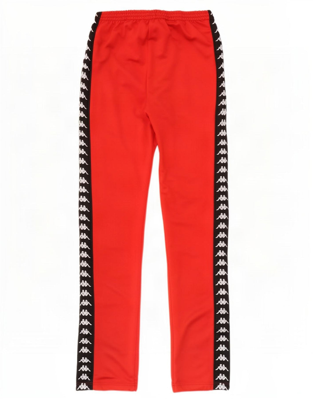 Kappa Womens Graphic Flare Tracksuit Trousers XS Red Polyester