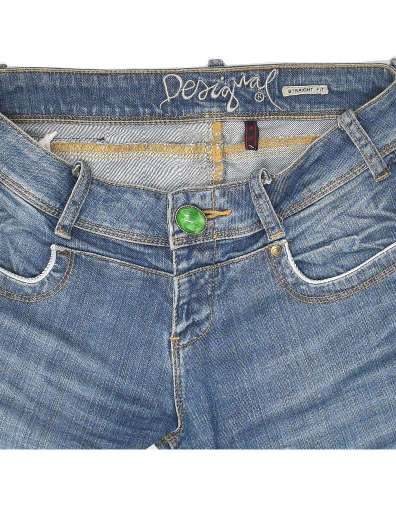 DESIGUAL Womens Straight Jeans EU 40 Medium W30 L34 Blue Vintage Desigual and Second-Hand Desigual from Messina Hembry 