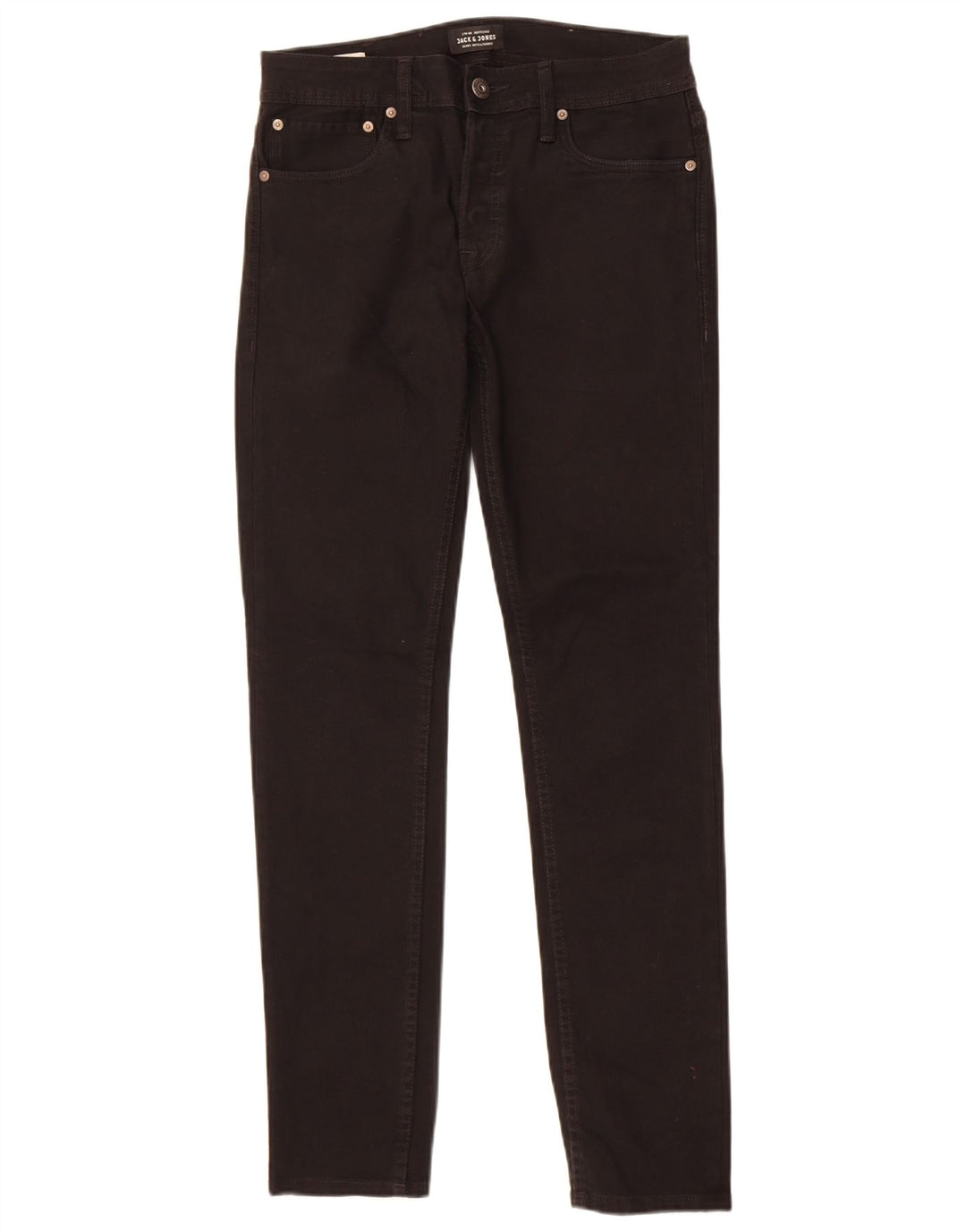 Jack & Jones Mens Tim Slim Jeans W28 L32 Black Cotton