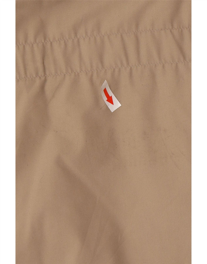 Sergio Tacchini Mens Windbreaker Coat UK 40 Large Beige Polyester