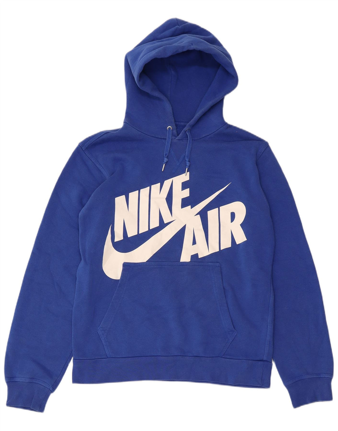 NIKE Mens Air Graphic Hoodie Jumper Medium Blue Cotton