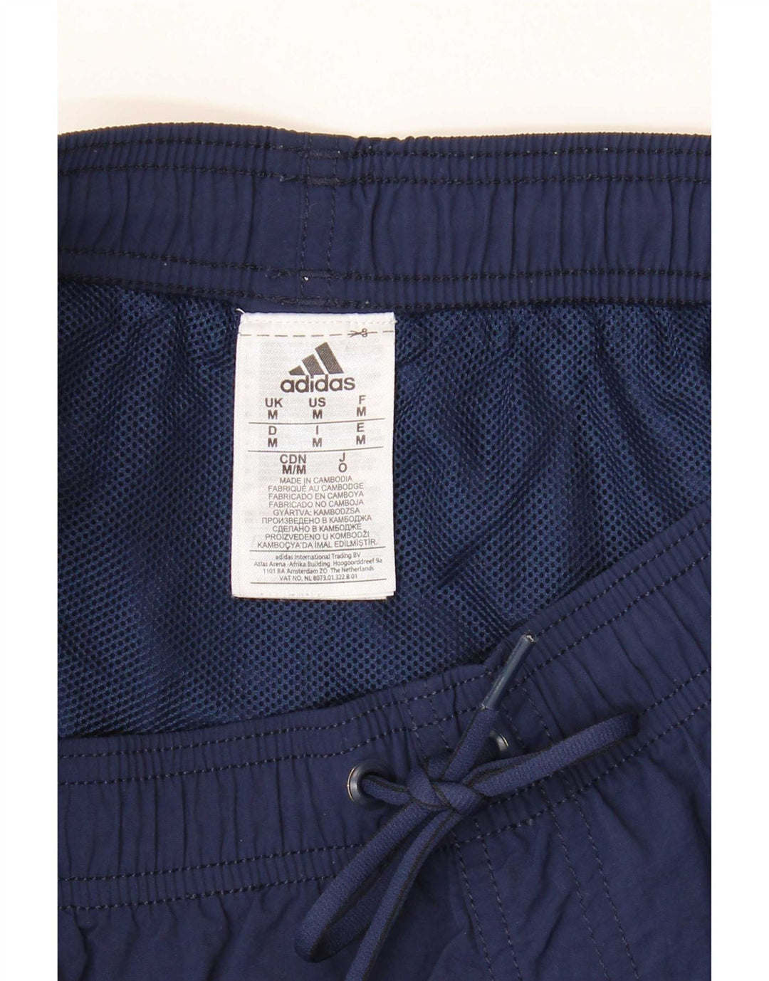 Adidas Mens Sport Shorts Medium  Navy Blue Nylon