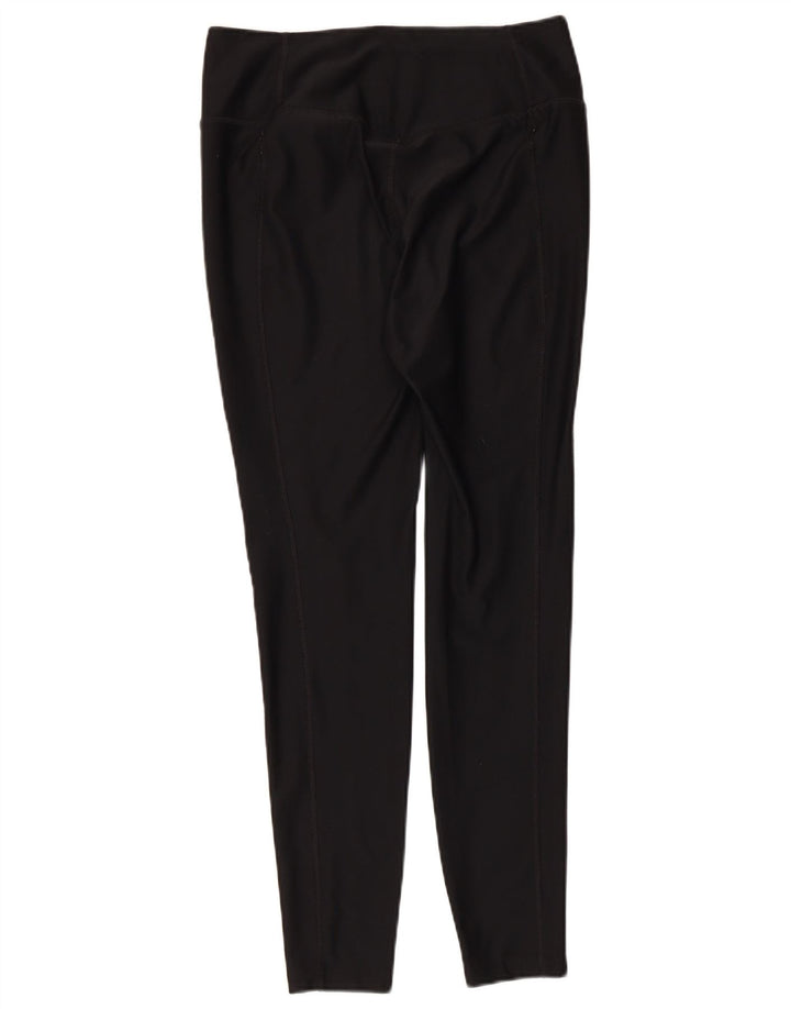 NIKE Womens Dri Fit Leggings UK 14 Medium  Black Polyester