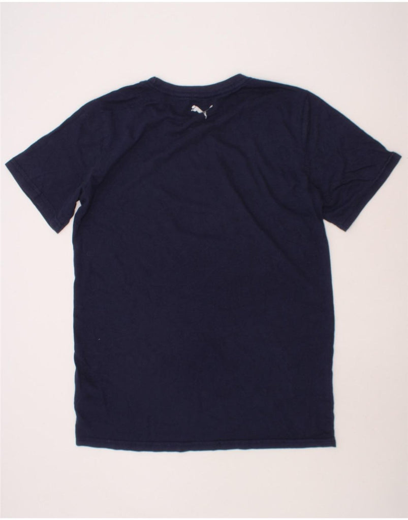 PUMA Boys Graphic T-Shirt Top 15-16 Years XL Navy Blue Cotton Vintage Puma and Second-Hand Puma from Messina Hembry 