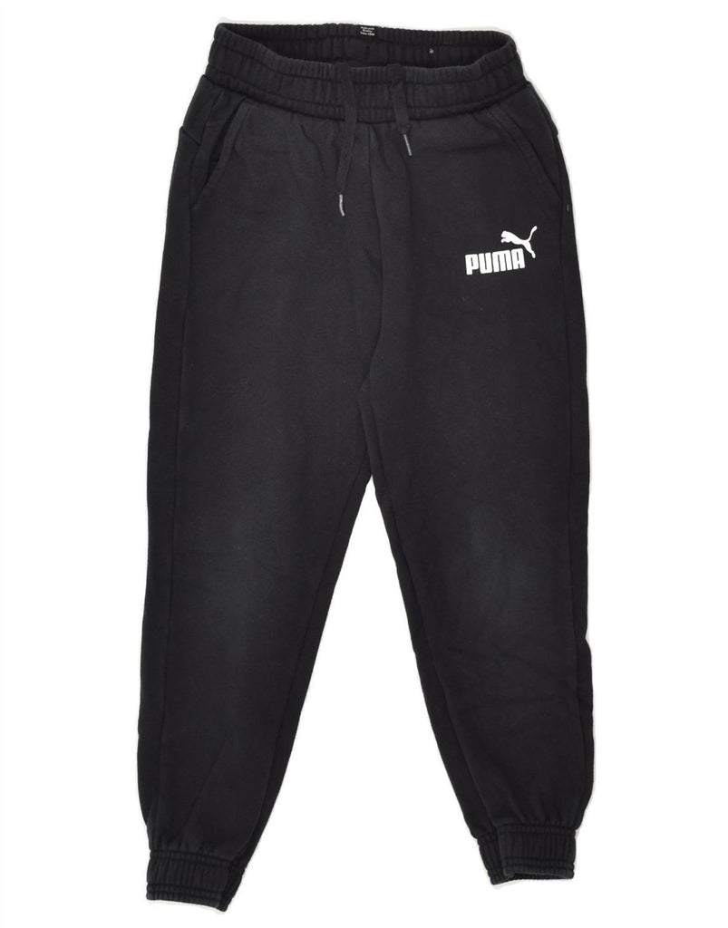 PUMA Boys Tracksuit Trousers Joggers 9-10 Years Black | Vintage Puma | Thrift | Second-Hand Puma | Used Clothing | Messina Hembry 