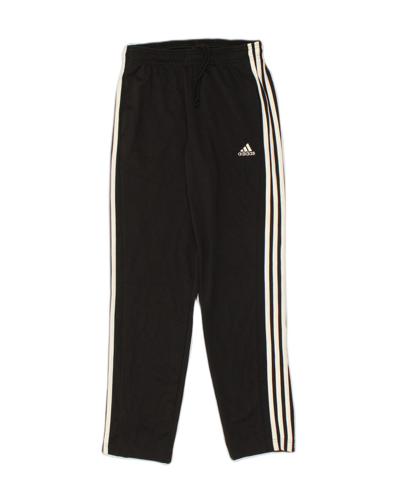 ADIDAS Womens Tracksuit Trousers UK 12 Medium Black Polyester | Vintage Adidas | Thrift | Second-Hand Adidas | Used Clothing | Messina Hembry 